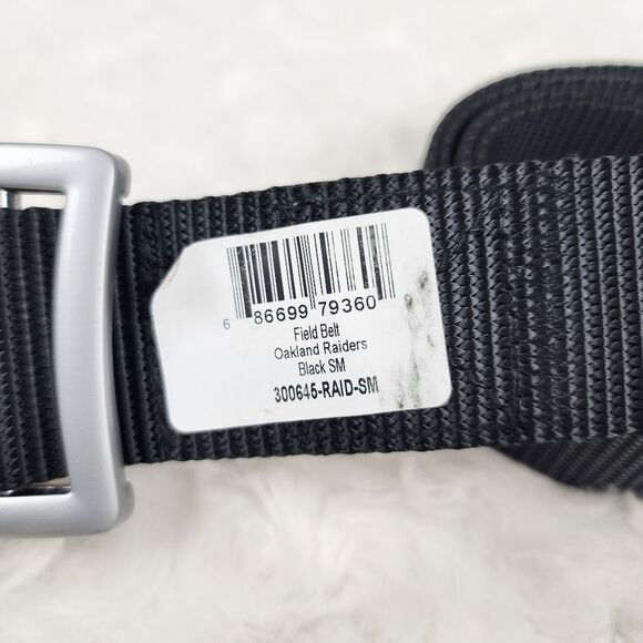 Oakland Raiders Navy Blue Adjustable Field Belt Size S/M - Picture 3 of 9